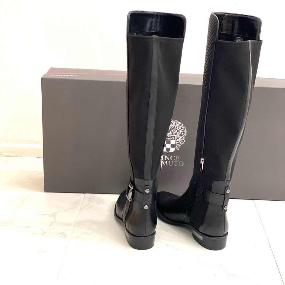 Vince Camuto - blk leather 7.5 boots
